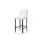Baxton Studio Libra White Modern Bar Stool With Nail Head Trim 85-4298 - alternate 8